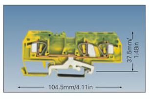 WD1-16B/PE 笼式弹簧接线端子系列
